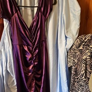 Elegant Purple Women's Long Dress